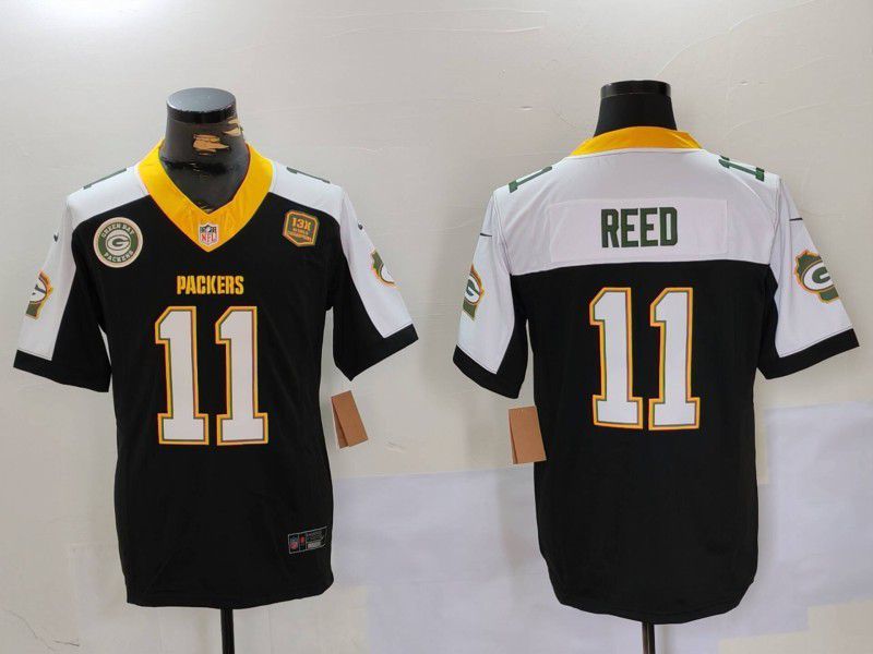 Men Green Bay Packers #11 Reed Black Thanksgiving three generations 2024 Nike Limited NFL Jersey